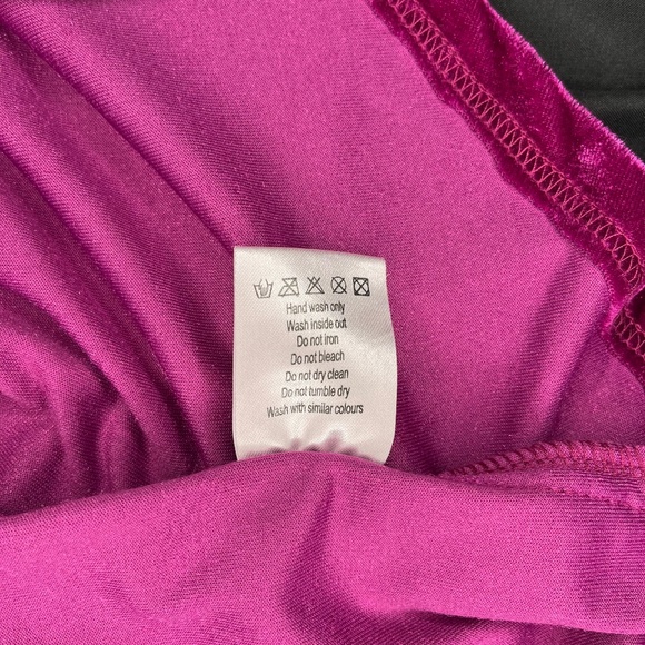 Parisian Works Asymmetrical Dress in Deep Magenta - Picture 6 of 9